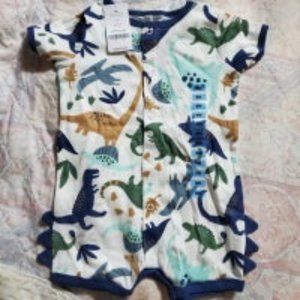 9 month Carter's Dinosaur baby boy onesie